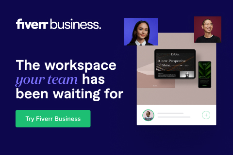 Sign up to Fiverr Business